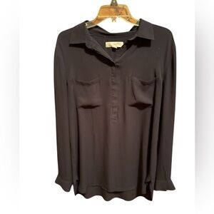 LOFT Blue Women's Sheer Blouse